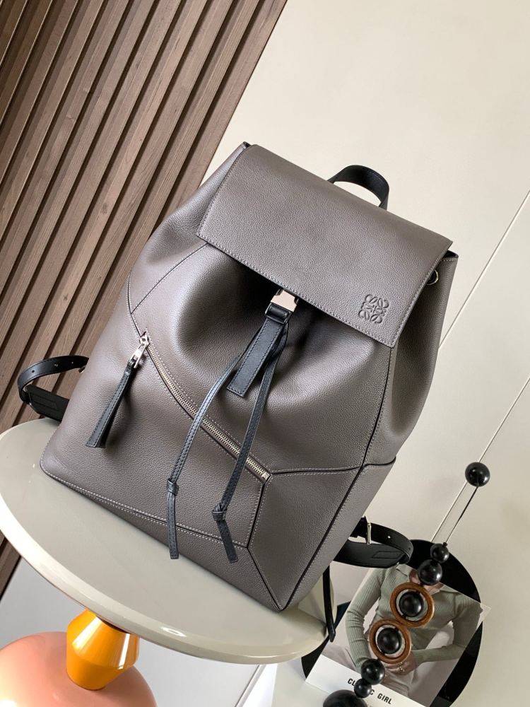 puzzle BackpackSoft grained cowhide leatherMilitary backpacks Backpack