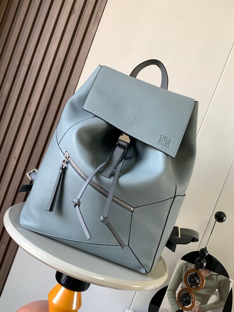 puzzle BackpackSoft grained cowhide leatherMilitary backpacks Backpack