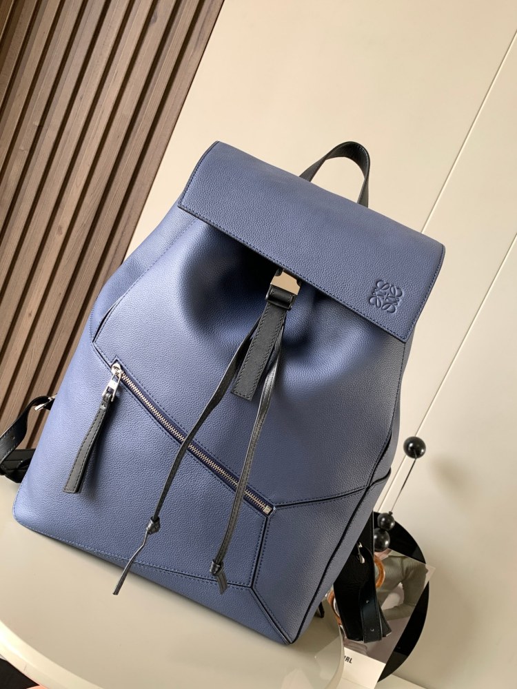 puzzle BackpackSoft grained cowhide leatherMilitary backpacks Backpack