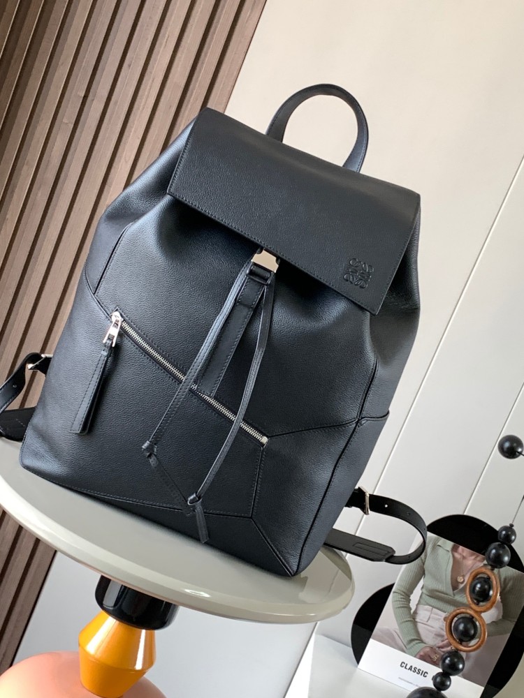 puzzle BackpackSoft grained cowhide leatherMilitary backpacks Backpack