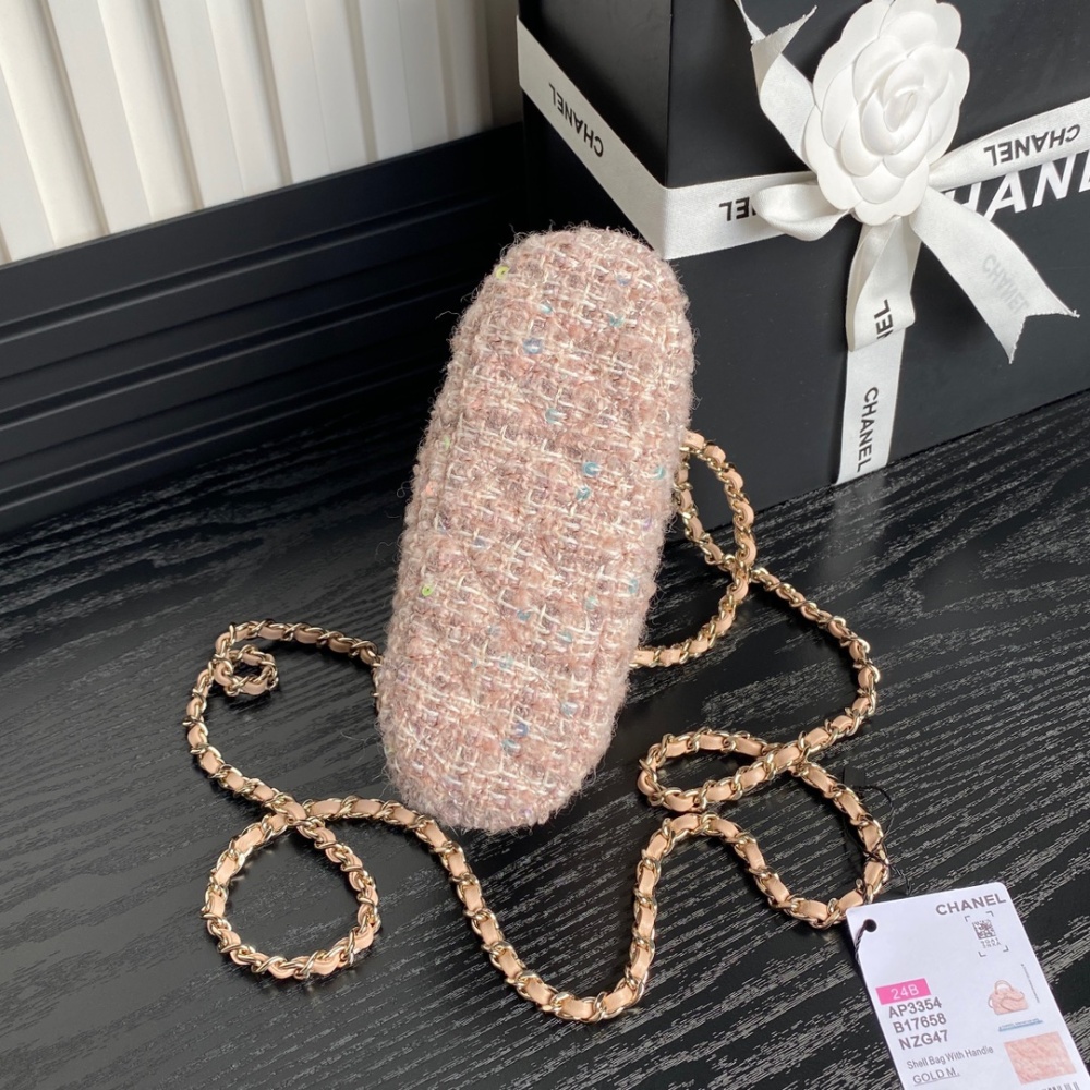 24B Autumn/Winter New Tweed Sequin Shell Bag
