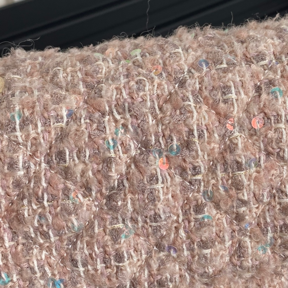 24B Autumn/Winter New Tweed Sequins A69900 Tweed Sheepskin