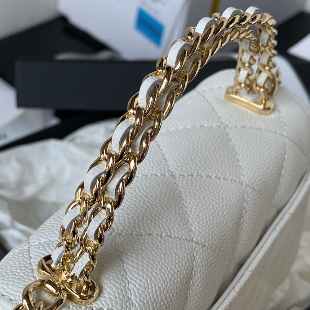 23p Chanel Dark Horse Kelly Long Handle Bag