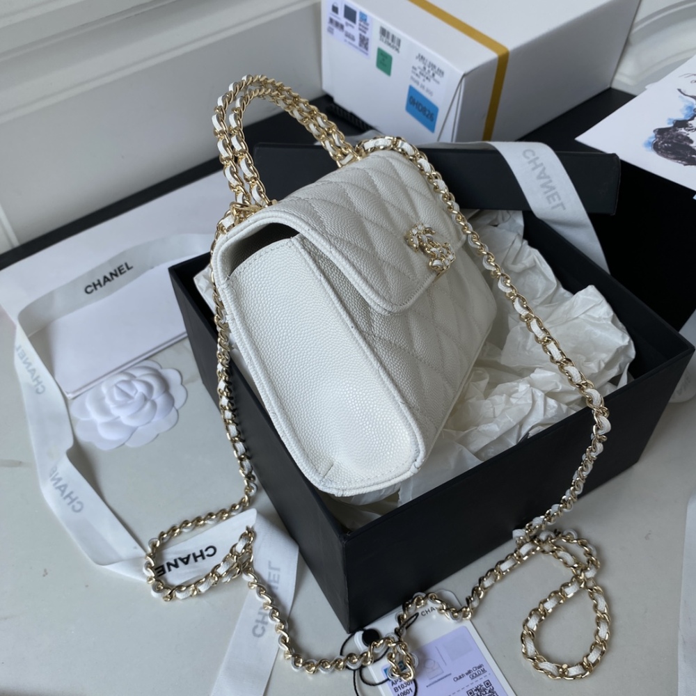 23p Chanel Dark Horse Kelly Long Handle Bag