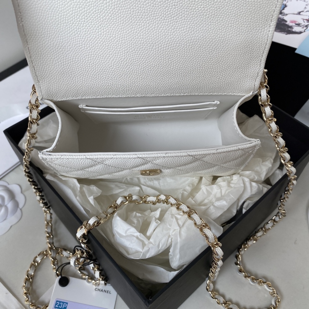 23p Chanel Dark Horse Kelly Long Handle Bag