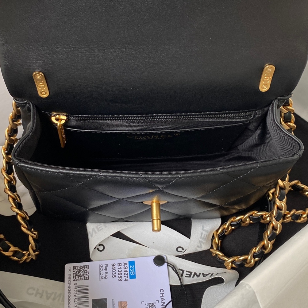 Chanel 23B Gold Coin Flap Bag | Autumn/Winter AS4274 Clover