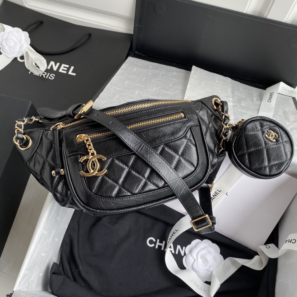 Ohanel AS1077 Chanel bag 19 autumn and winter new waist