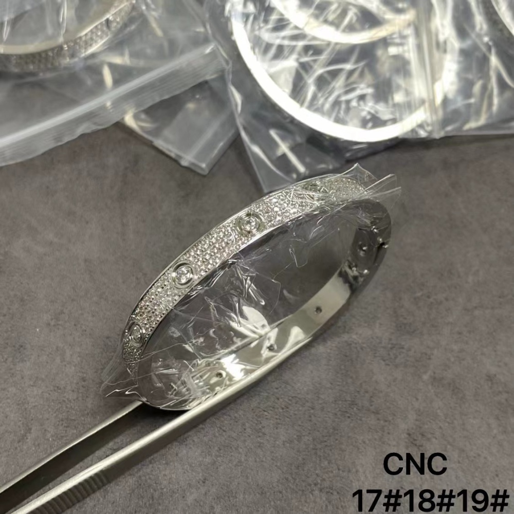 Cartier II CNC wide version with main diamonds full moon bracelet arrived!