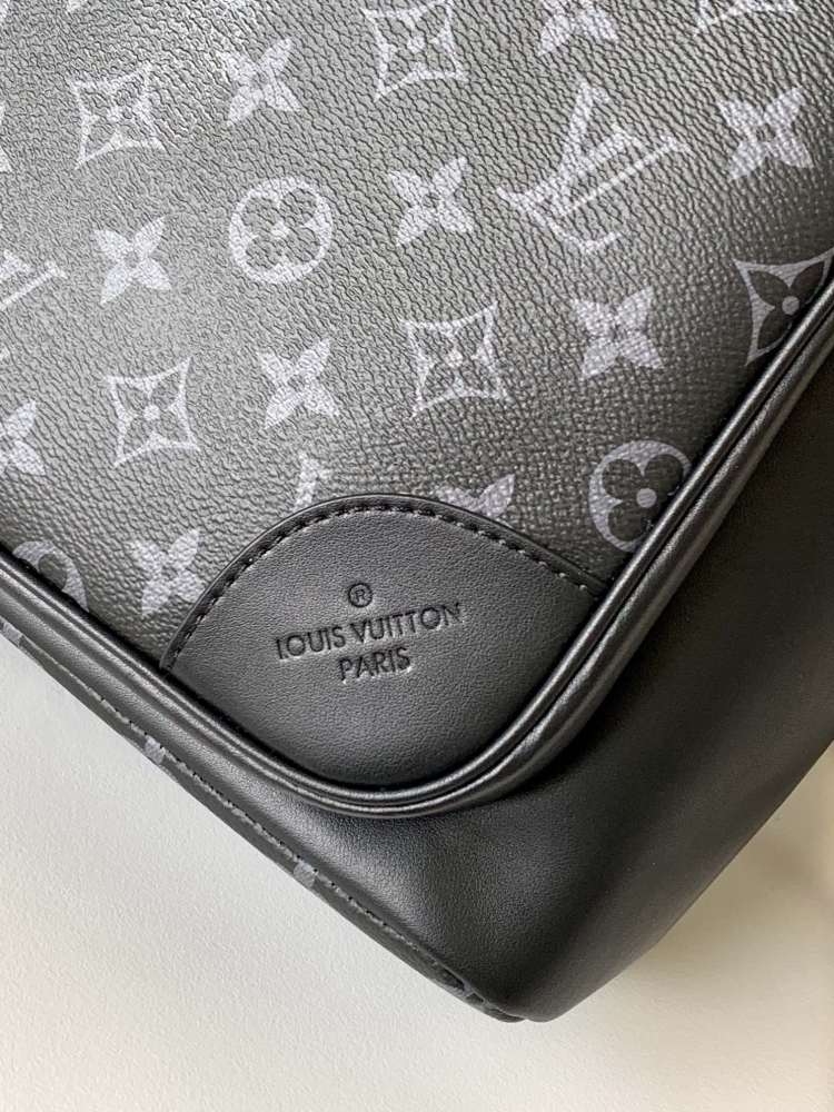 Top quality original M45335 Dean shoulder bag in black flower and black checkerboard
