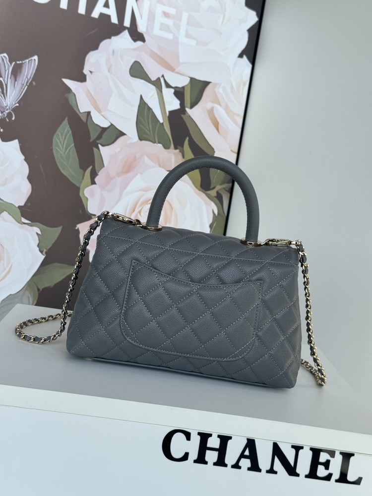 chanel 2024K new 92990 car edge lining with lambskin coco handle Mouth cover handbags