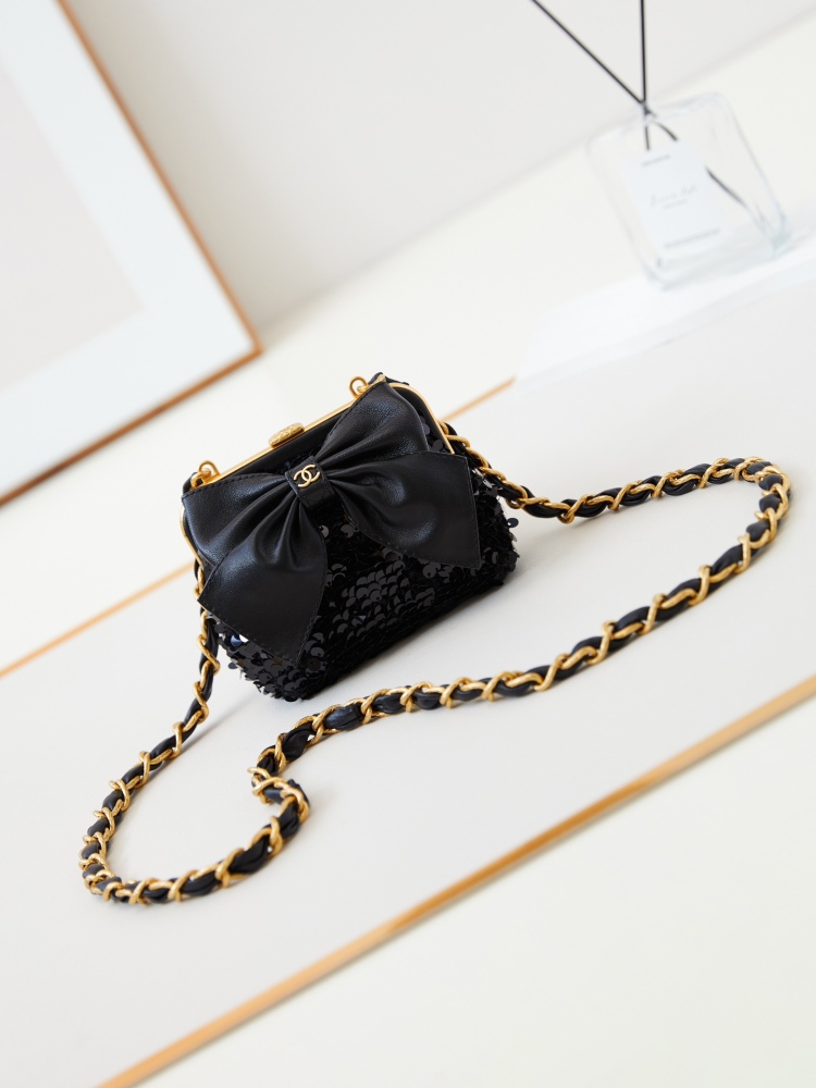 chanel  24A Bow Tie Froggy Bags are so cute,