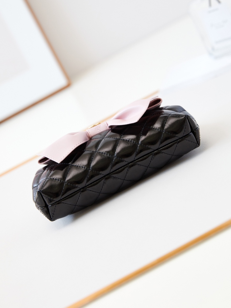chanel  24A Bow Brogue Bags Beaded Brogue Clip On Bags