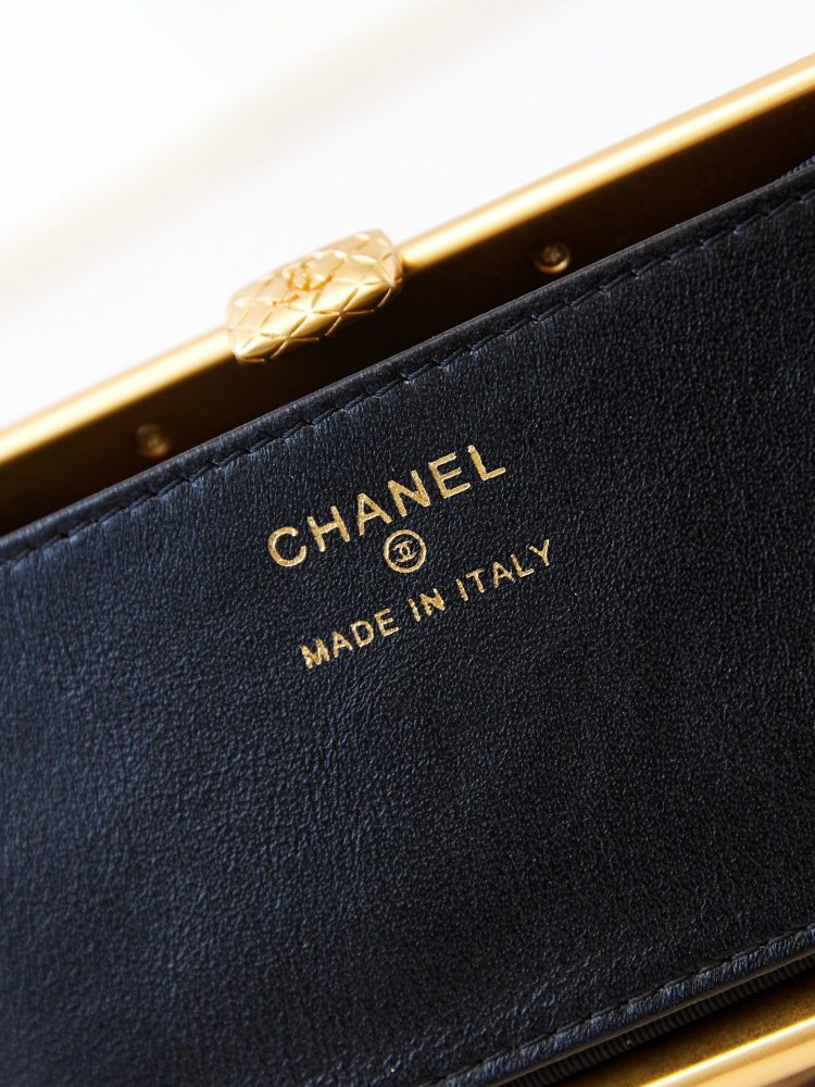 chanel  24A Bow Brogue Bags Beaded Brogue Clip On Bags