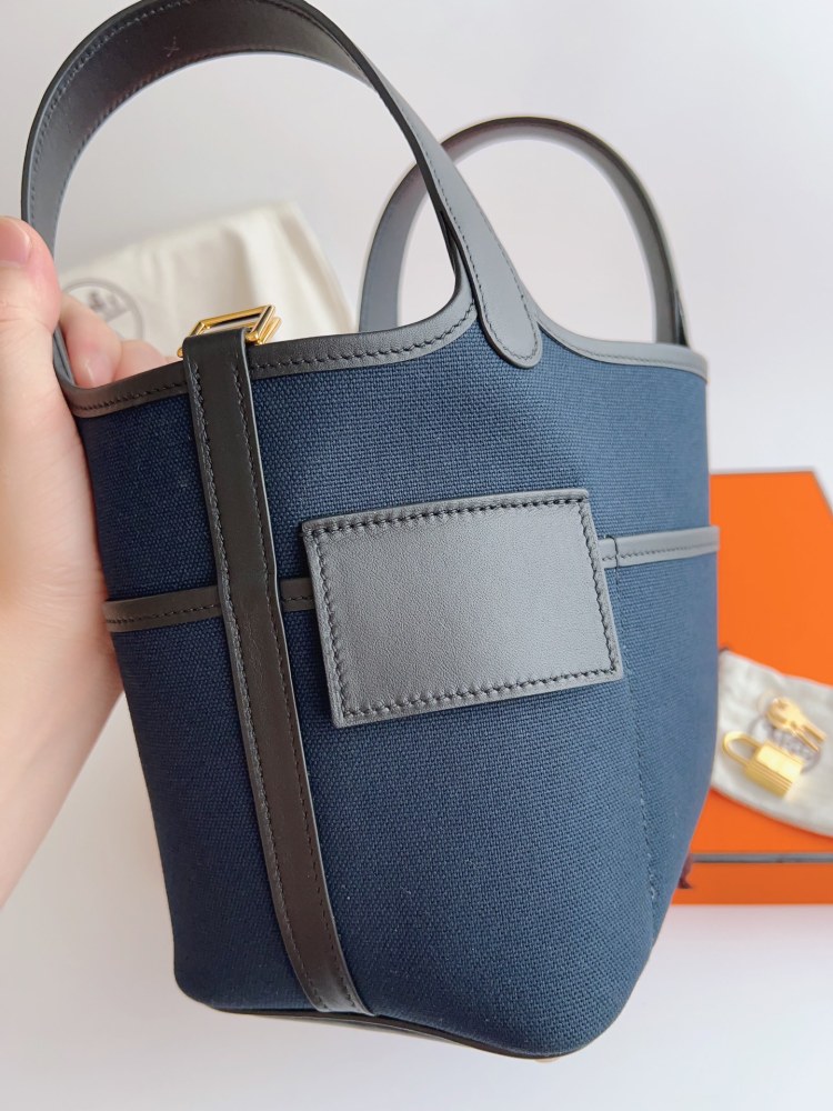 Hermes Cargo Picotin Canvas Vegetable Basket