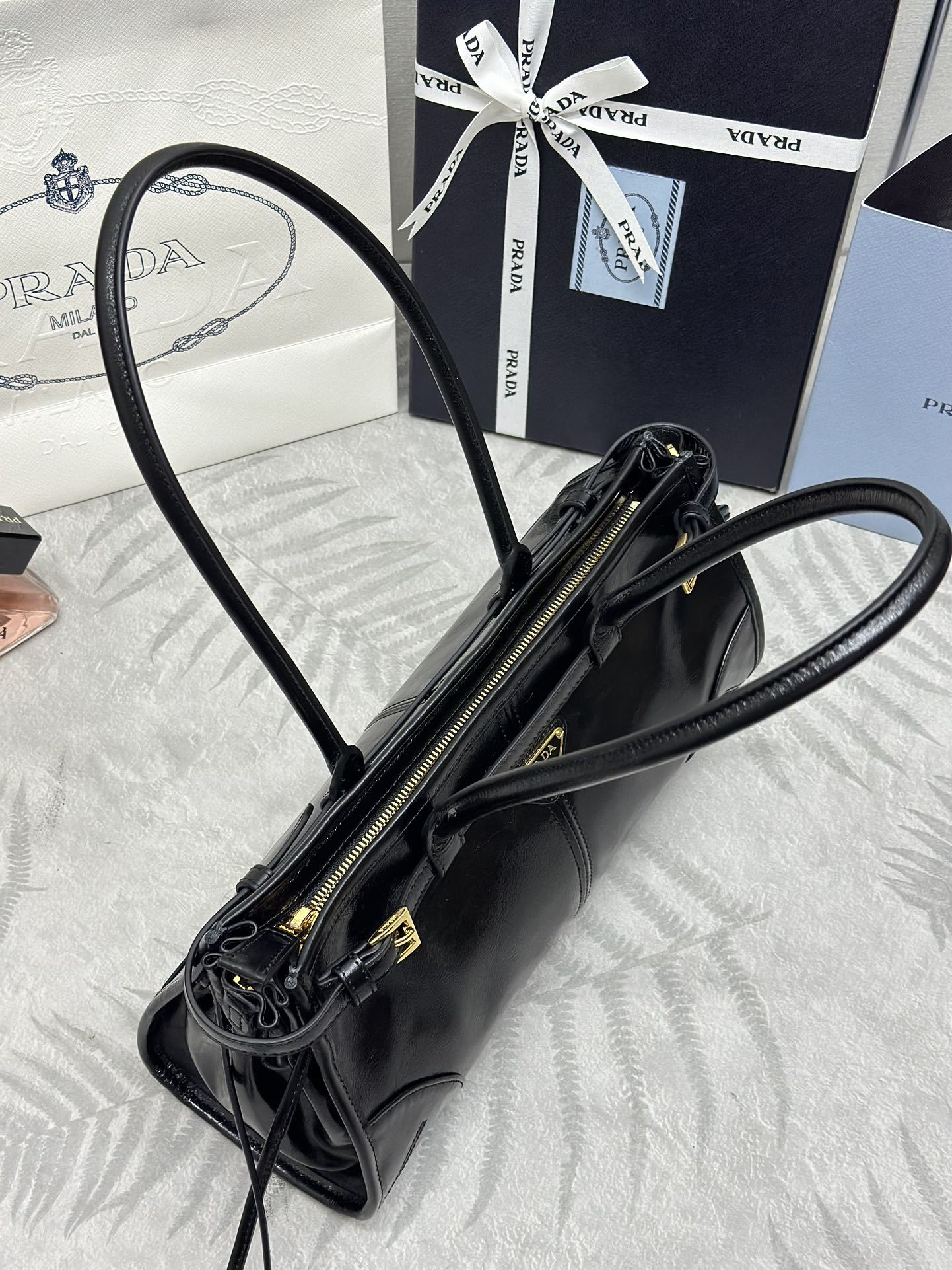Prada Soft Lux waxed leather  bag