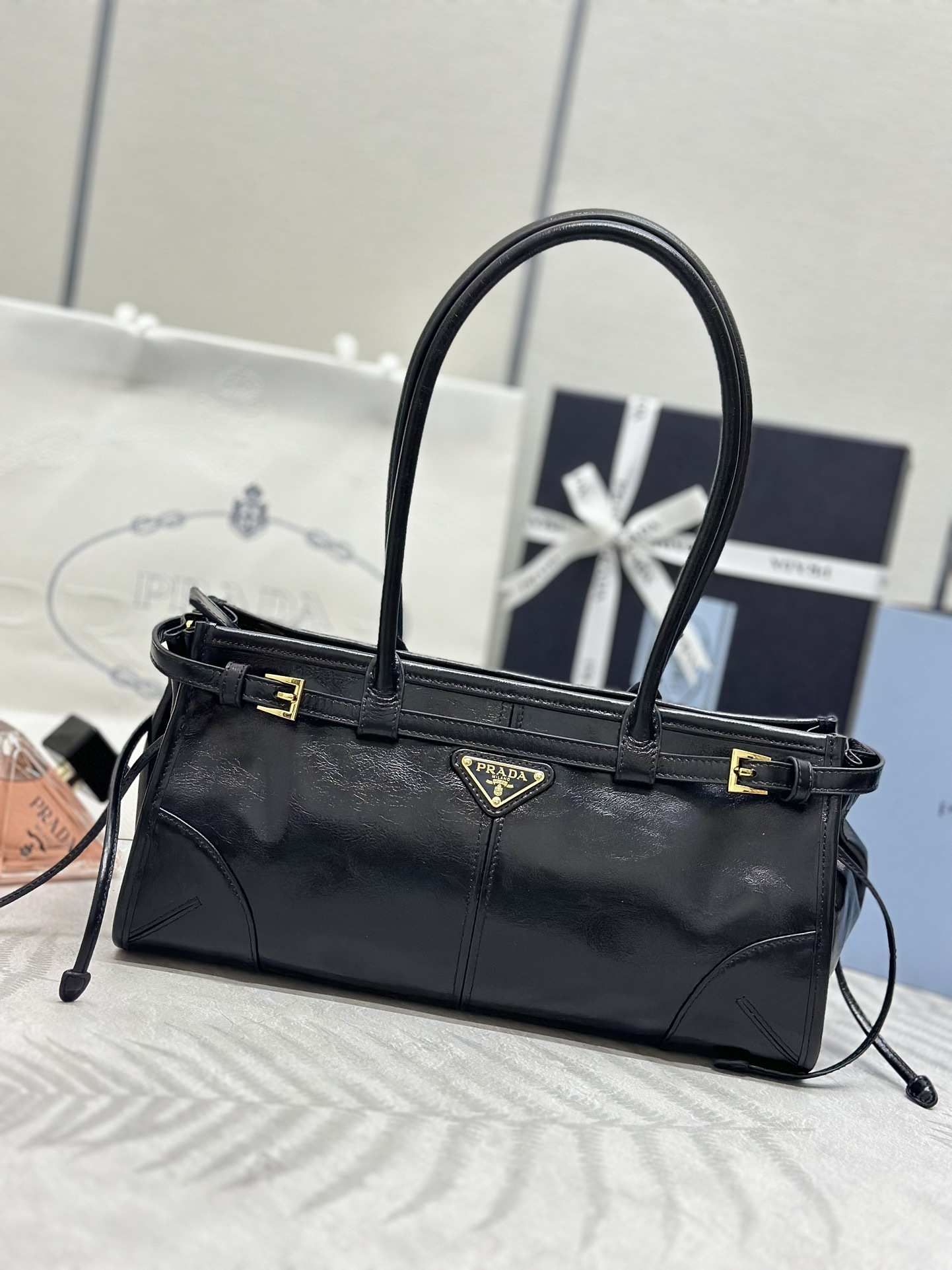 Prada Soft Lux waxed leather  bag