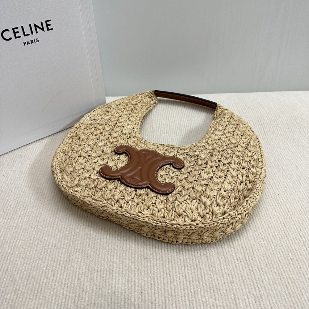 CE Hobo straw bag
