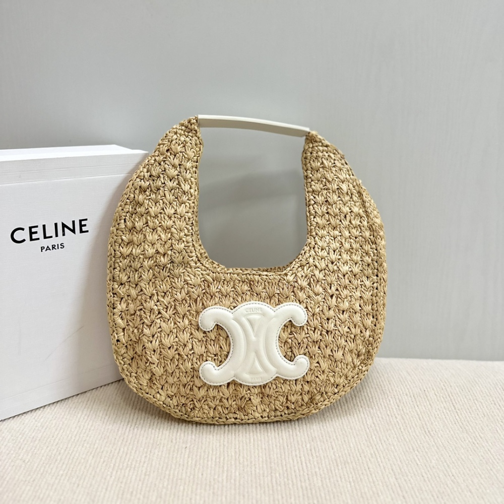CE Hobo straw bag