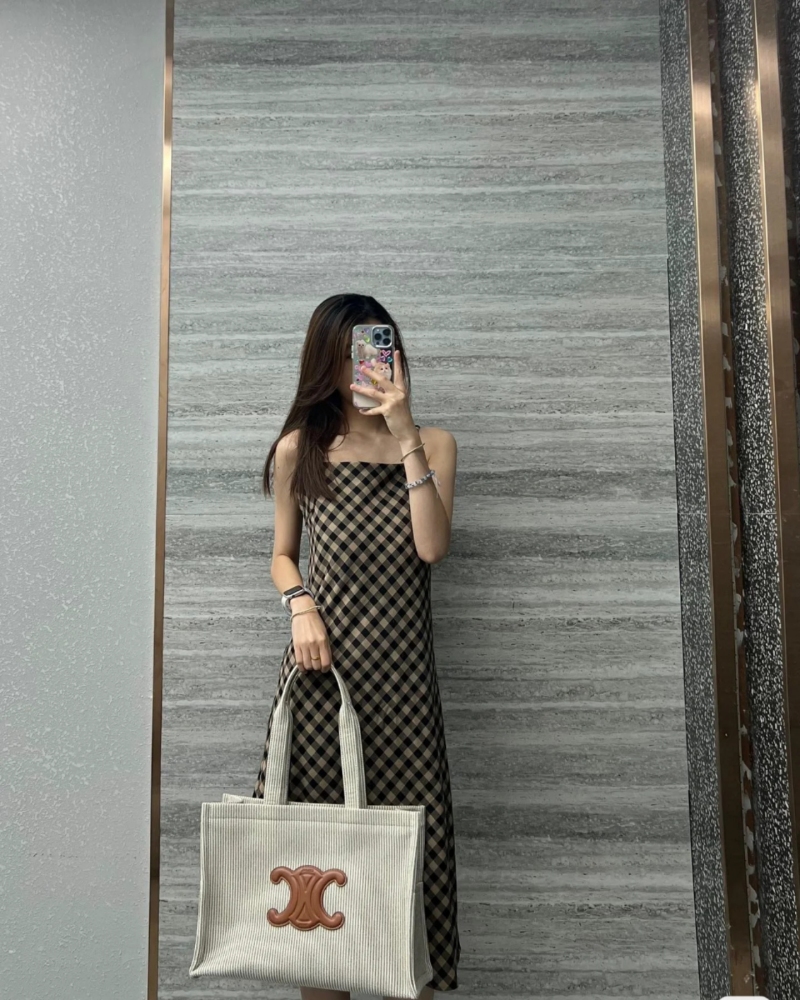 Celine new for fall, the all-over printed textile large tote