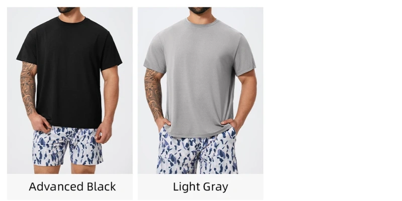 XW-DDX1094 Wholesale Loose Fitness Short Sleeve Active Wear Solid Color Gym Skin Friendly Tee for Men Custom T Shirt Sport