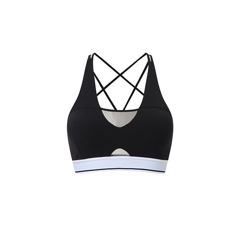 European and American sexy tube top women's deep V-neck gathered contrast color beautiful back sports bottoming suspender underwear chest wrap vest cross-border