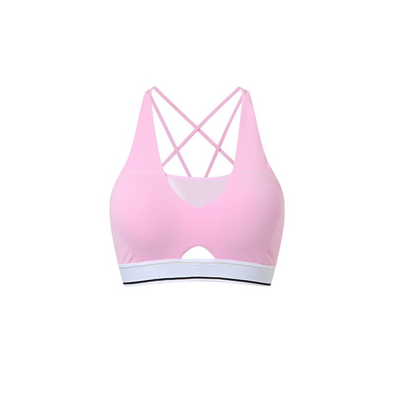 European and American sexy tube top women's deep V-neck gathered contrast color beautiful back sports bottoming suspender underwear chest wrap vest cross-border