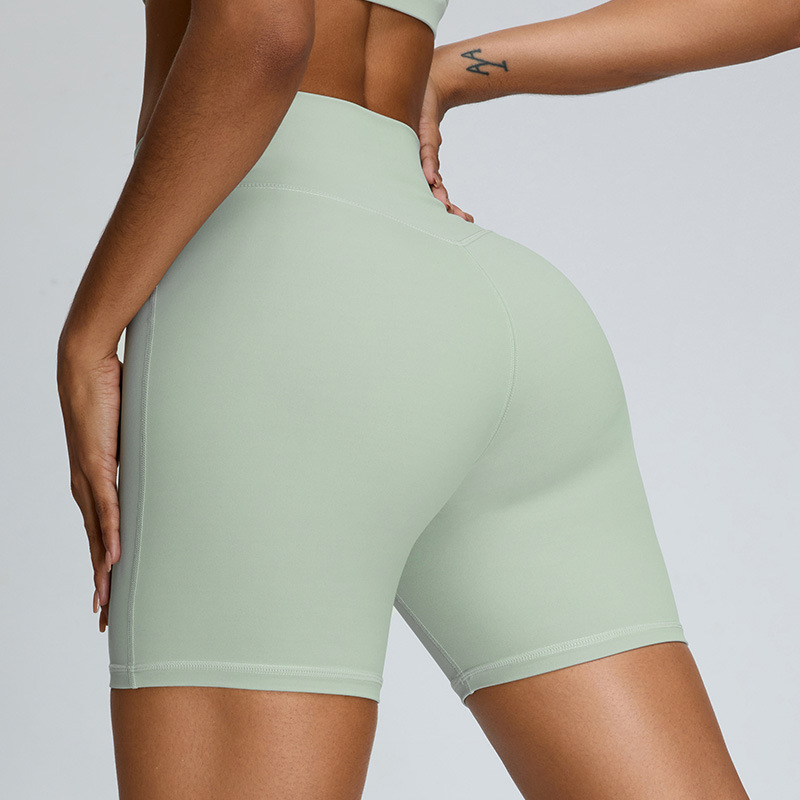 YJ-TM0169DK Women High Waist  Yoga  Shorts