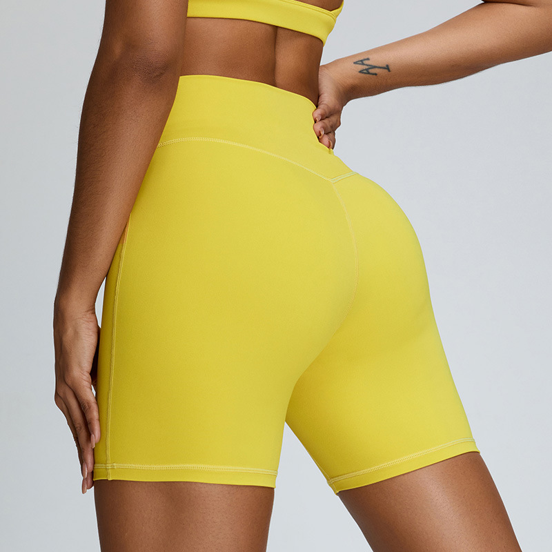 YJ-TM0169DK Women High Waist  Yoga  Shorts