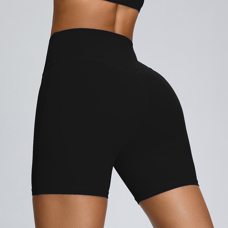 YJ-TM0169DK Women High Waist  Yoga  Shorts