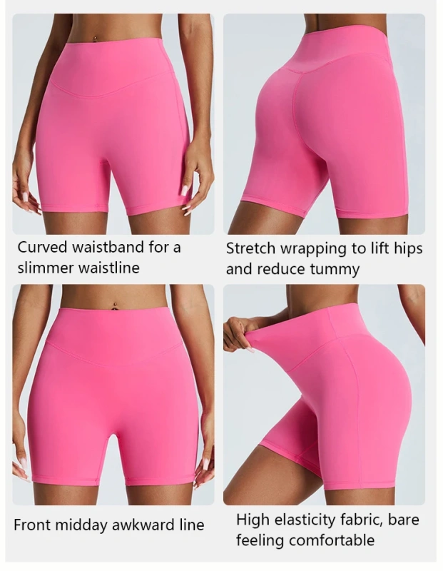 XW-TM0169 Breathable Custom Workout Women High Waist Quick Dry Fitness Elastic Sports Activewear Yoga Gym Shorts
