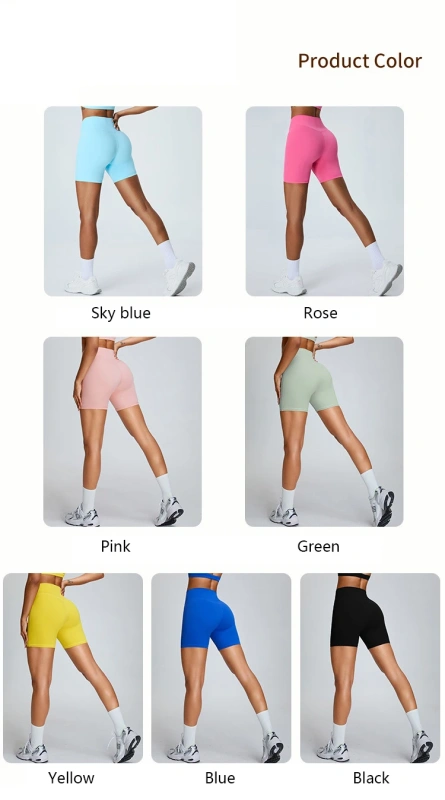 XW-TM0169 Breathable Custom Workout Women High Waist Quick Dry Fitness Elastic Sports Activewear Yoga Gym Shorts