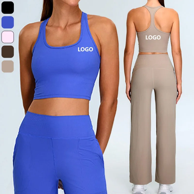 XW-TM0208 U Neck Backless Women Workout Activewear Plus Size Sports Fitness Sleeveless Yoga Corset Gym Crop Tops