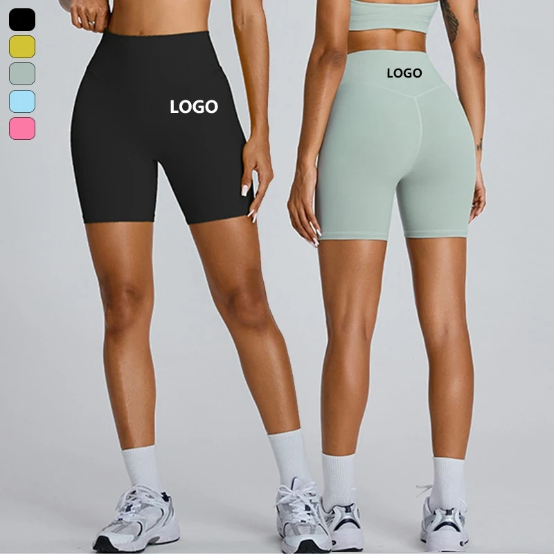 XW-TM0169 Breathable Custom Workout Women High Waist Quick Dry Fitness Elastic Sports Activewear Yoga Gym Shorts