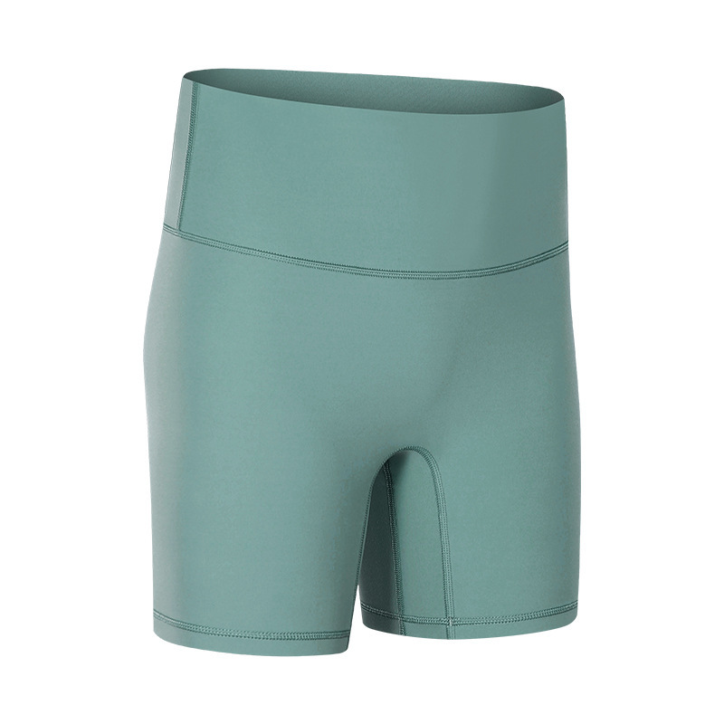 New Yoga Shorts Women's Nude Feeling No Embarrassment Line Tight Sports Three-quarter Pants Summer Fitness Yoga Clothes DK067
