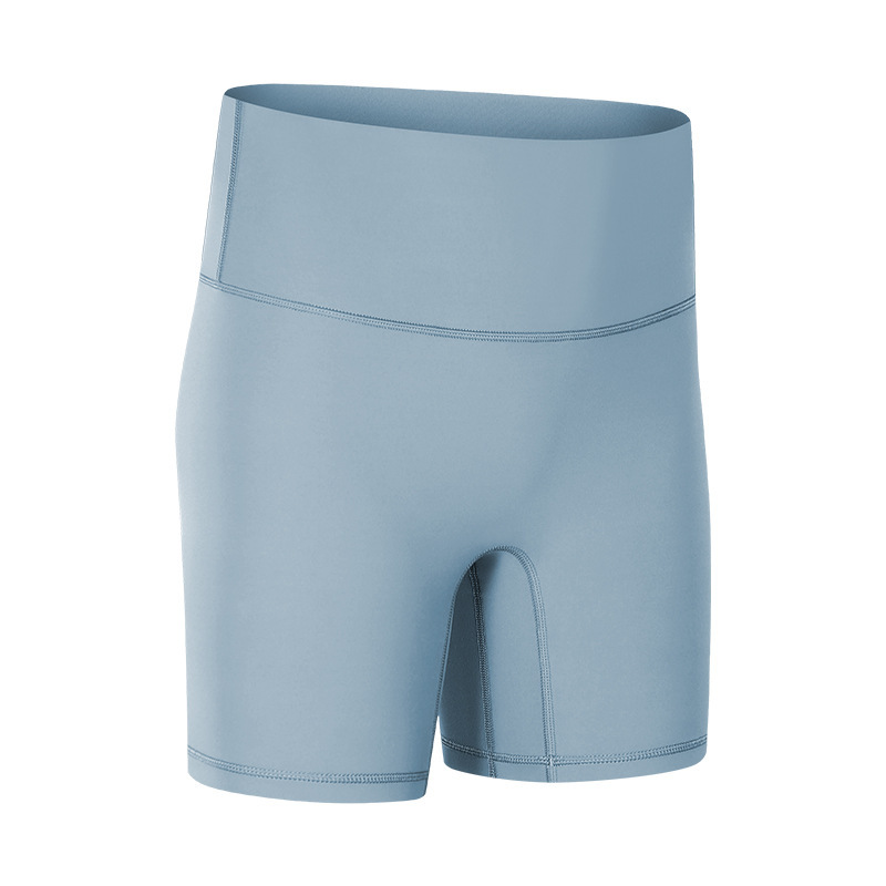 New Yoga Shorts Women's Nude Feeling No Embarrassment Line Tight Sports Three-quarter Pants Summer Fitness Yoga Clothes DK067