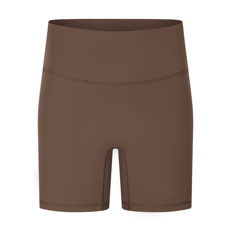 New Yoga Shorts Women's Nude Feeling No Embarrassment Line Tight Sports Three-quarter Pants Summer Fitness Yoga Clothes DK067