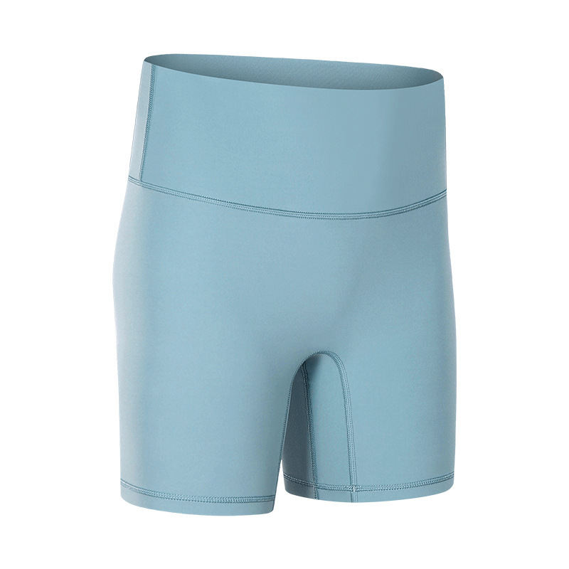 New Yoga Shorts Women's Nude Feeling No Embarrassment Line Tight Sports Three-quarter Pants Summer Fitness Yoga Clothes DK067