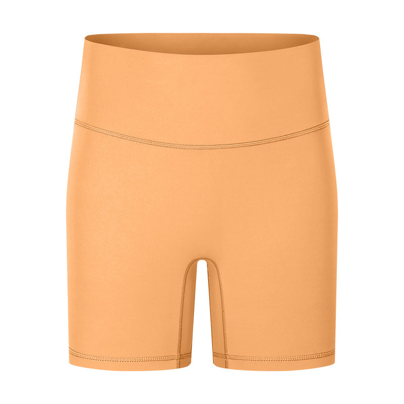 New Yoga Shorts Women's Nude Feeling No Embarrassment Line Tight Sports Three-quarter Pants Summer Fitness Yoga Clothes DK067