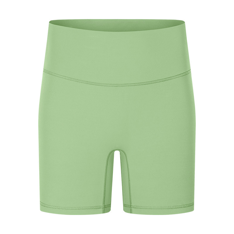 New Yoga Shorts Women's Nude Feeling No Embarrassment Line Tight Sports Three-quarter Pants Summer Fitness Yoga Clothes DK067