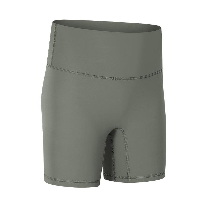 New Yoga Shorts Women's Nude Feeling No Embarrassment Line Tight Sports Three-quarter Pants Summer Fitness Yoga Clothes DK067