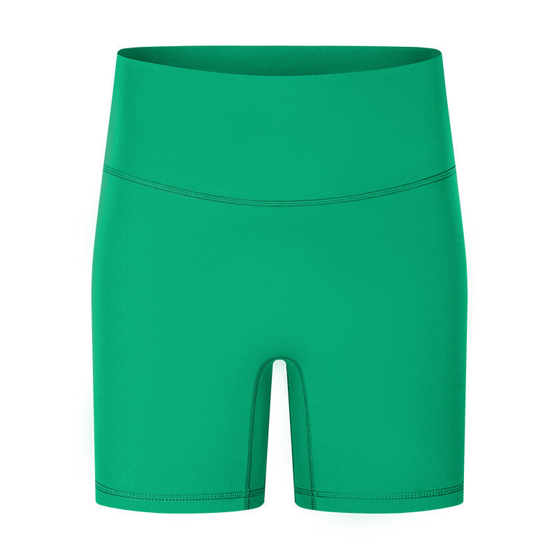 New Yoga Shorts Women's Nude Feeling No Embarrassment Line Tight Sports Three-quarter Pants Summer Fitness Yoga Clothes DK067