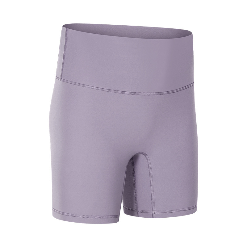 New Yoga Shorts Women's Nude Feeling No Embarrassment Line Tight Sports Three-quarter Pants Summer Fitness Yoga Clothes DK067