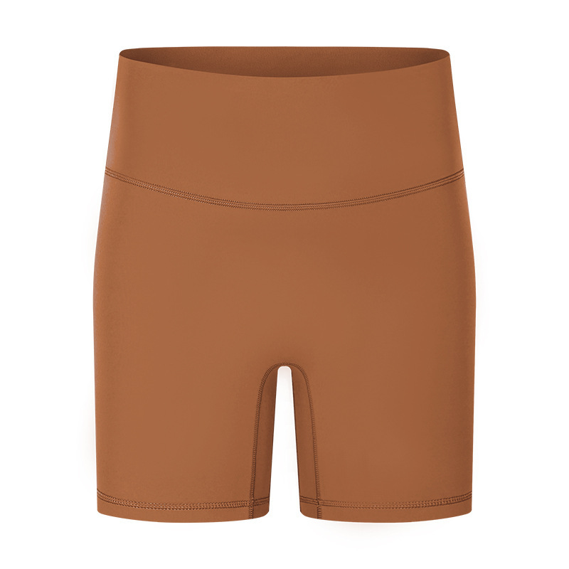 New Yoga Shorts Women's Nude Feeling No Embarrassment Line Tight Sports Three-quarter Pants Summer Fitness Yoga Clothes DK067