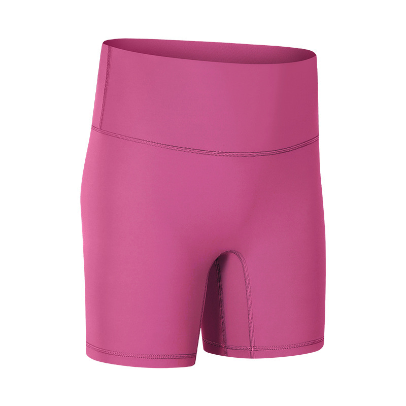 New Yoga Shorts Women's Nude Feeling No Embarrassment Line Tight Sports Three-quarter Pants Summer Fitness Yoga Clothes DK067