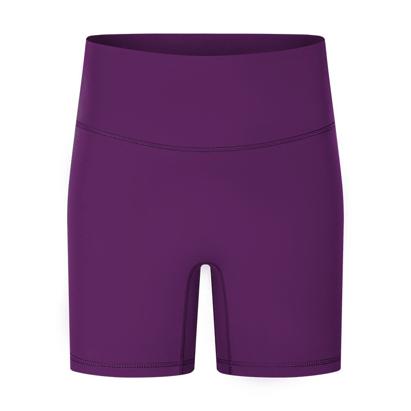New Yoga Shorts Women's Nude Feeling No Embarrassment Line Tight Sports Three-quarter Pants Summer Fitness Yoga Clothes DK067
