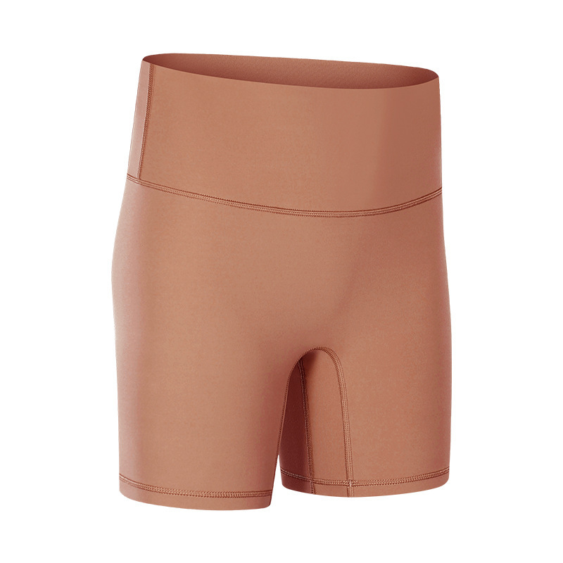 New Yoga Shorts Women's Nude Feeling No Embarrassment Line Tight Sports Three-quarter Pants Summer Fitness Yoga Clothes DK067