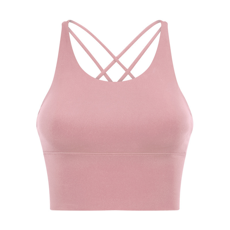 New beautiful back sports bra women's backless fitness yoga bra thin camisole top summer D19095