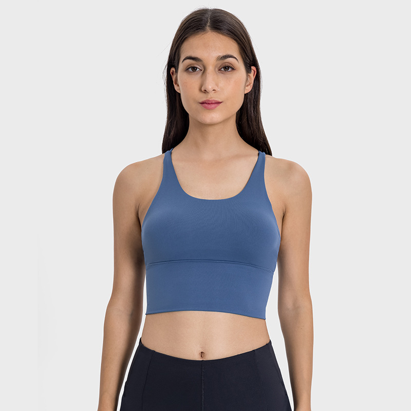 New beautiful back sports bra women's backless fitness yoga bra thin camisole top summer D19095