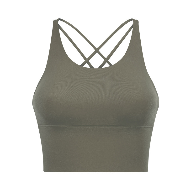New beautiful back sports bra women's backless fitness yoga bra thin camisole top summer D19095