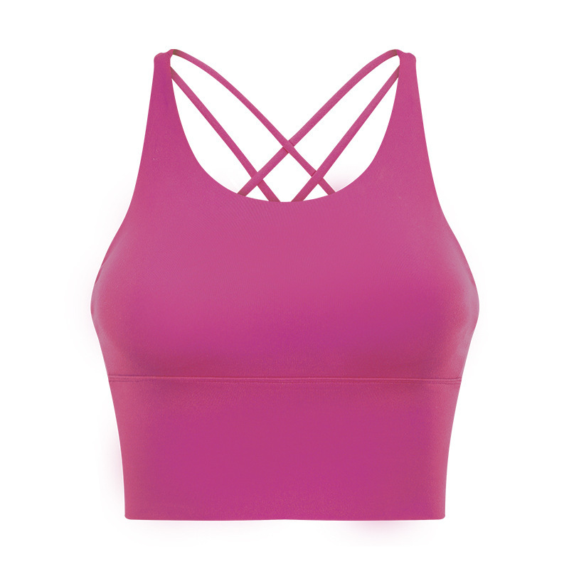 New beautiful back sports bra women's backless fitness yoga bra thin camisole top summer D19095
